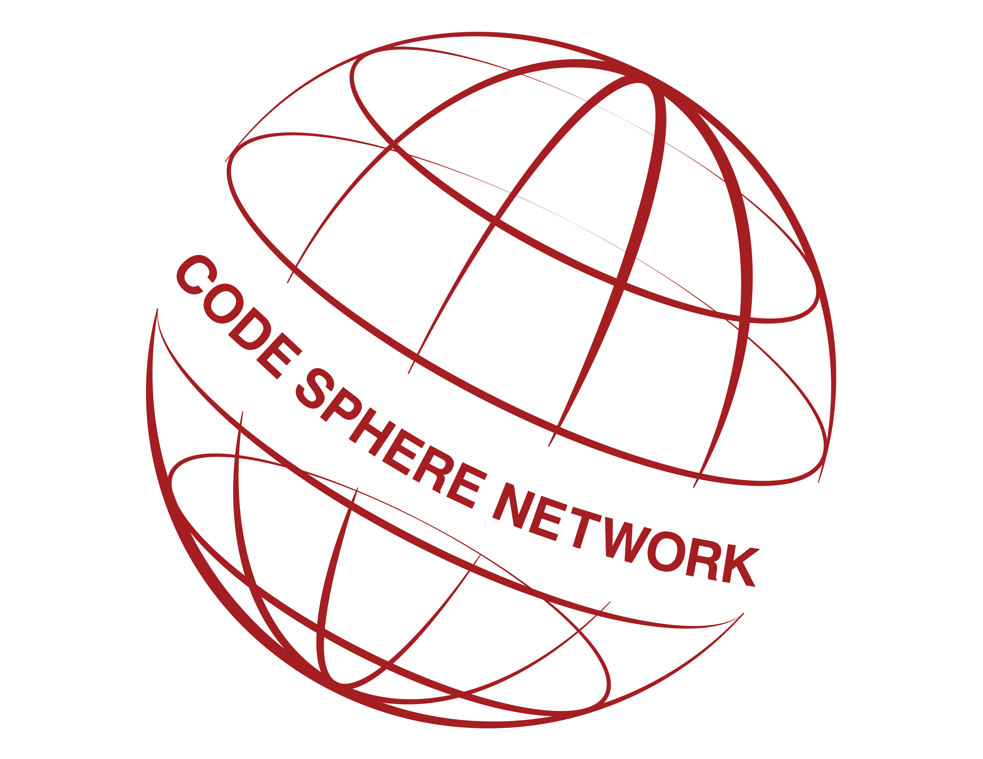 Logo-Code Sphere Network-red-transparent